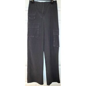 Wilfred‎ Free Aritzia Charcoal Gray Wide Leg Cargo Pants Womens Size 0 Twill